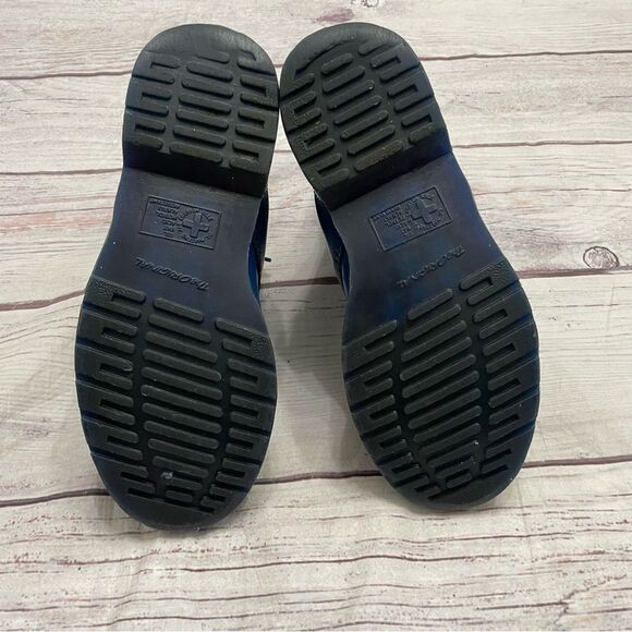 Dr. Martens 1460 Pascal Mono Lace Up Boots Blue Rare 2012 Sz 9 See Measurements - Picture 6 of 8